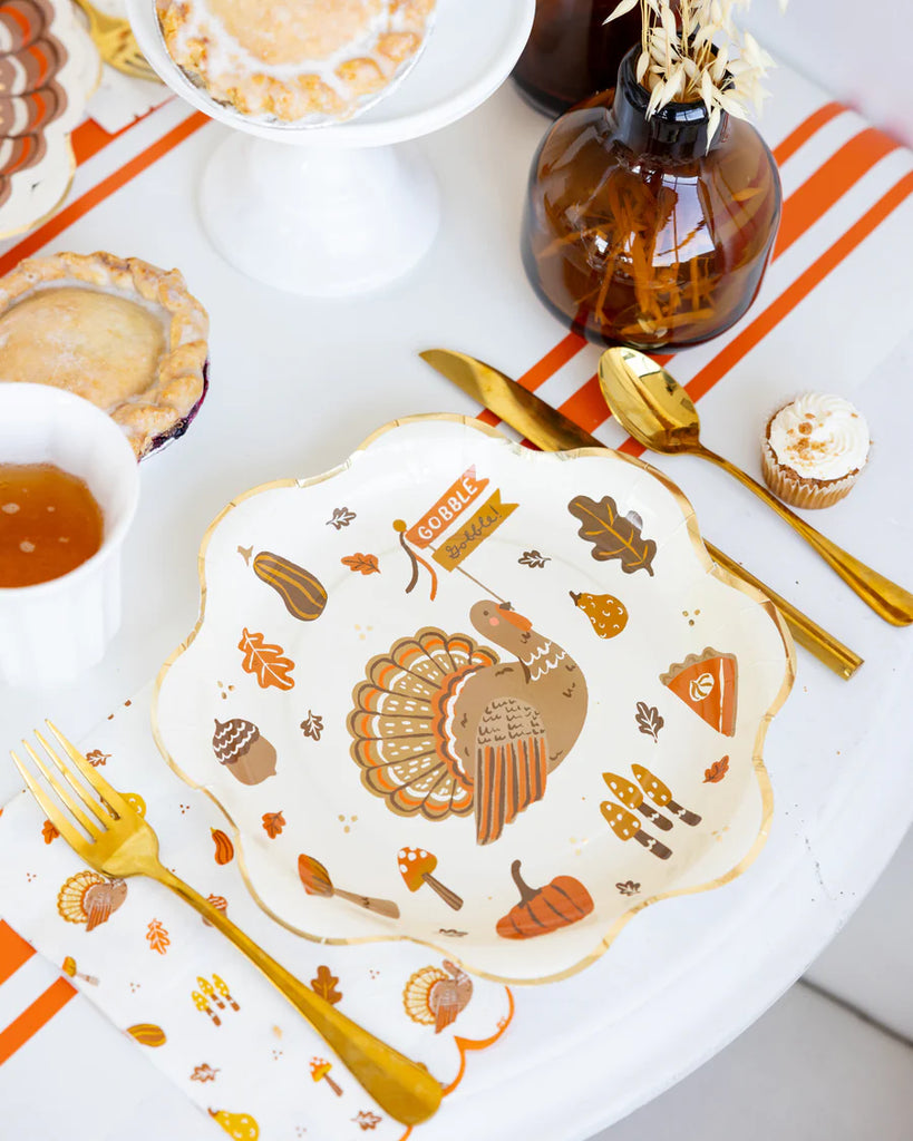 Thanksgiving Icons Dinner Napkin