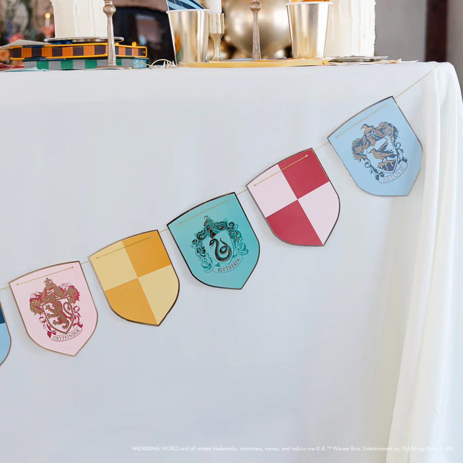 HARRY POTTER X BONJOUR FÊTE HOUSE PRIDE MULTICOLOR DECORATIVE HOGWARTS BANNER