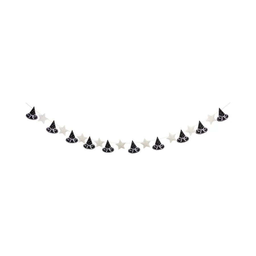 Puffy Felt Witch Hat Banner