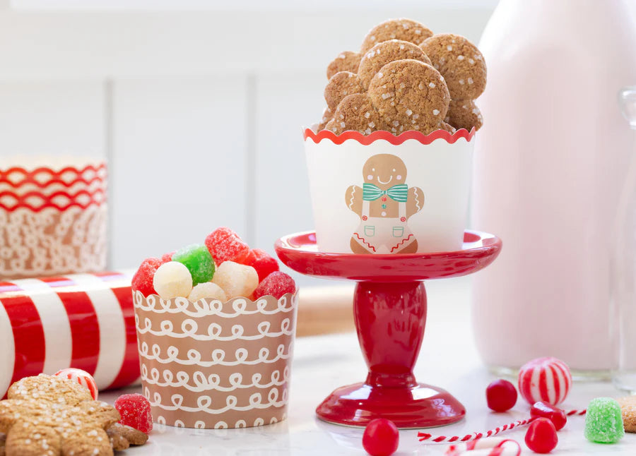 Happy Gingerbread Man Baking Cups