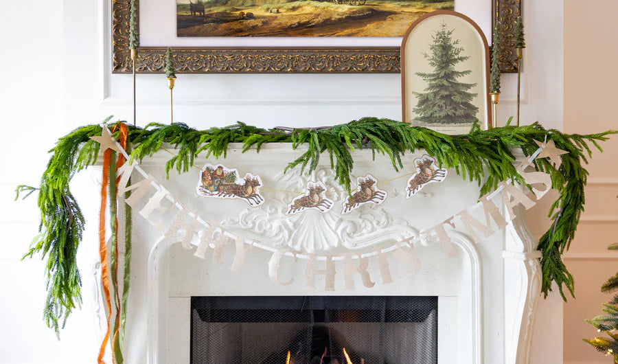 Merry Christmas Chipboard Banner