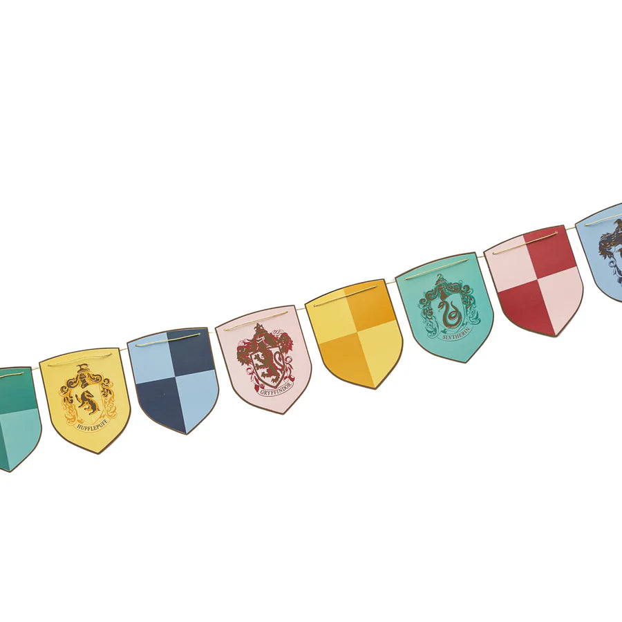 HARRY POTTER X BONJOUR FÊTE HOUSE PRIDE MULTICOLOR DECORATIVE HOGWARTS BANNER