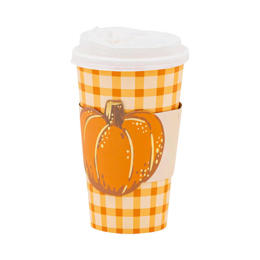 Pumpkin Plaid To- Go Cups