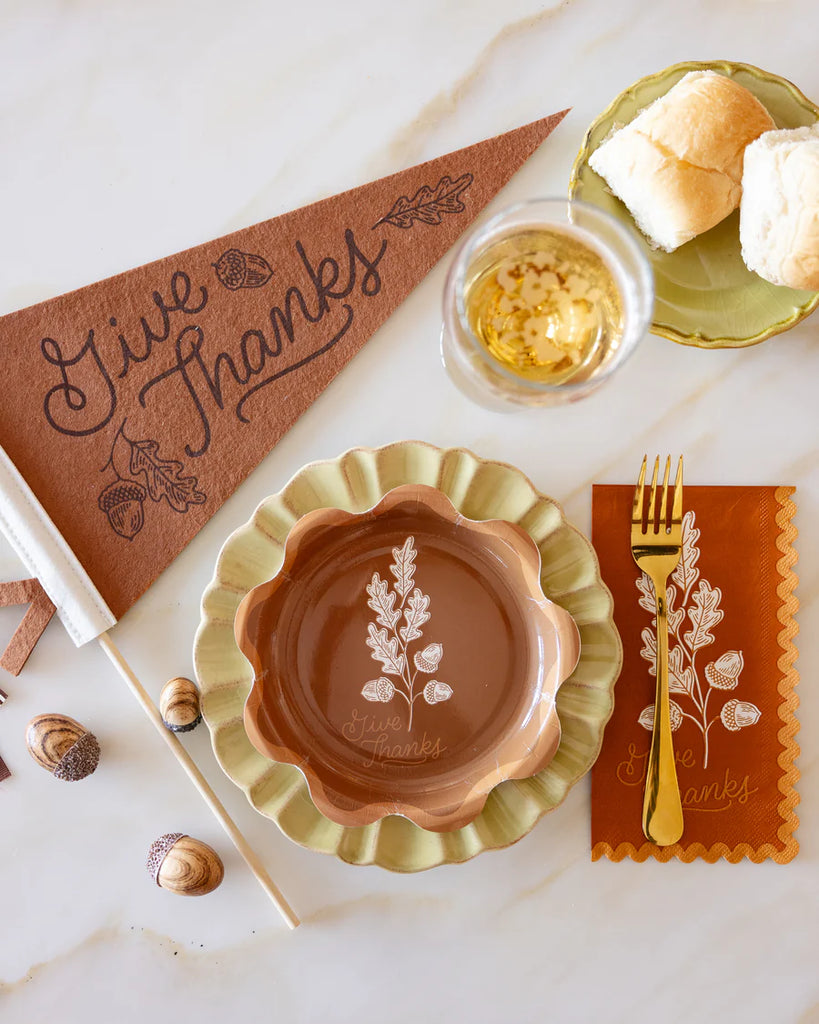 Acorn Give Thanks Dinner Napkins