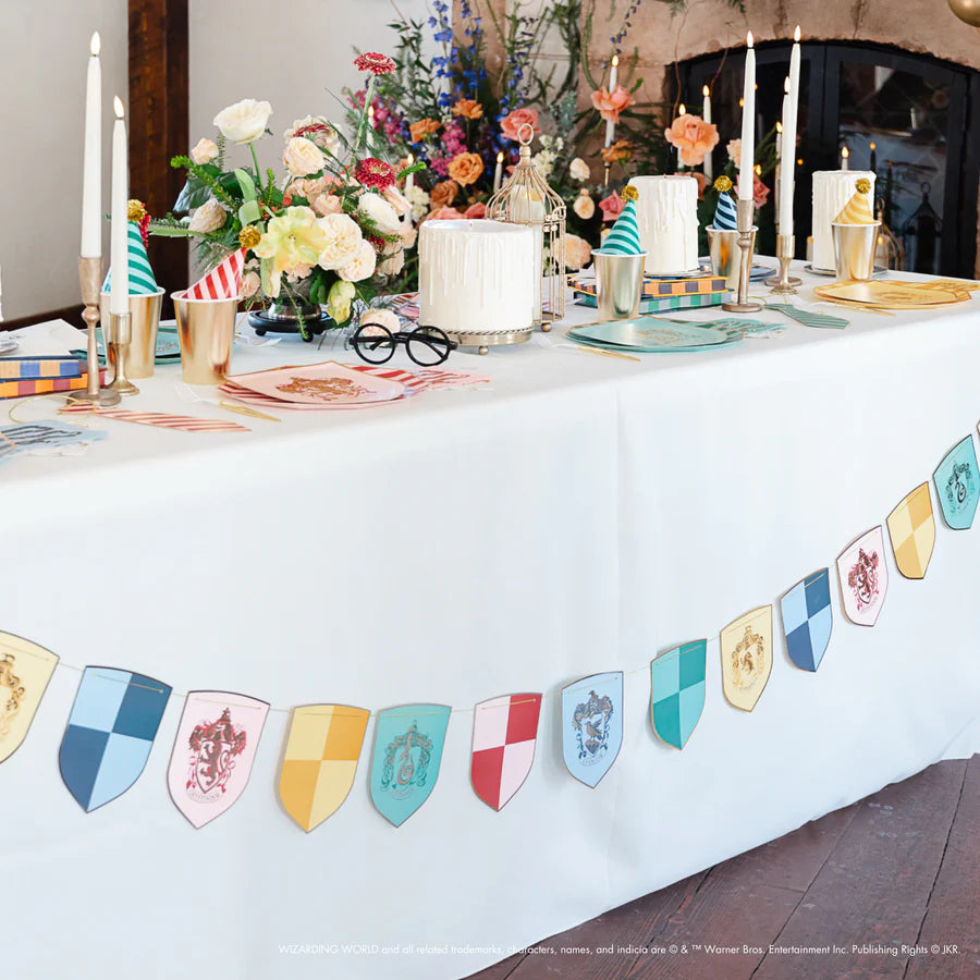HARRY POTTER X BONJOUR FÊTE HOUSE PRIDE MULTICOLOR DECORATIVE HOGWARTS BANNER