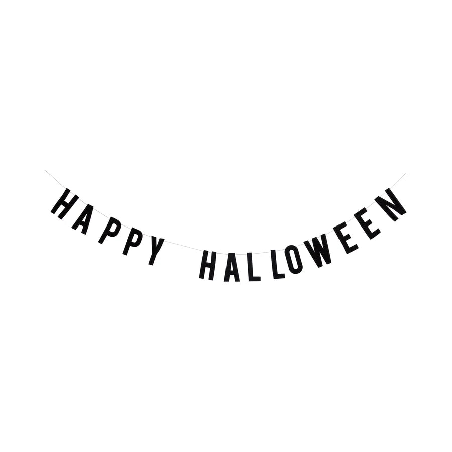 Velvet Happy Halloween Banner