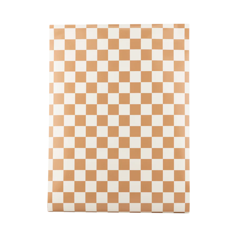 Gingerbread Checkered Table Runner