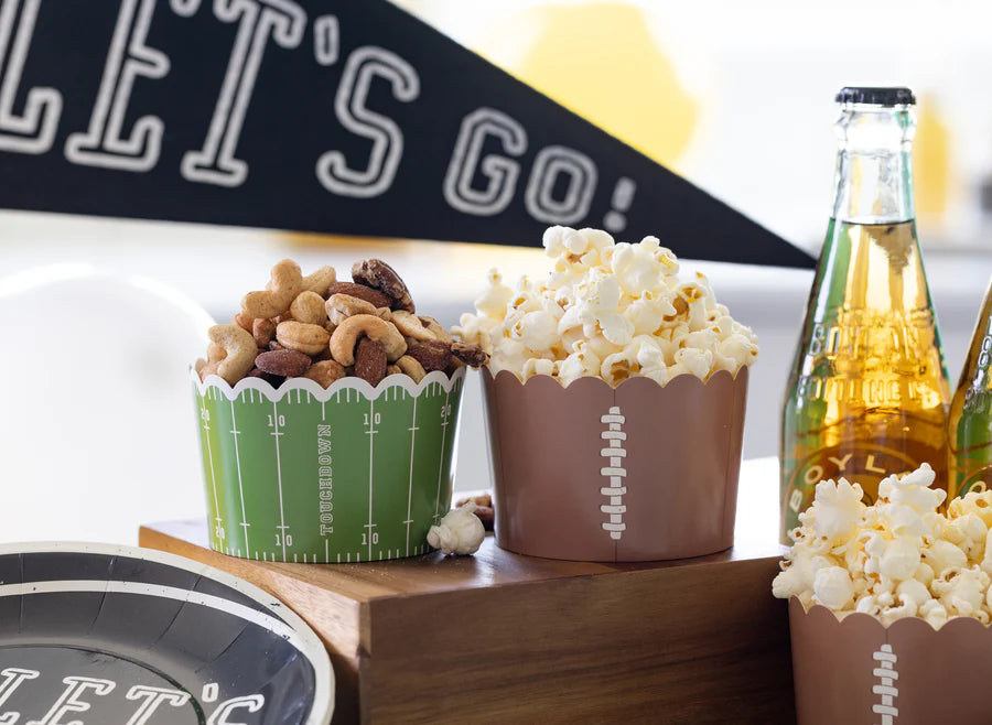 Football Jumbo Food/ Baking Cups