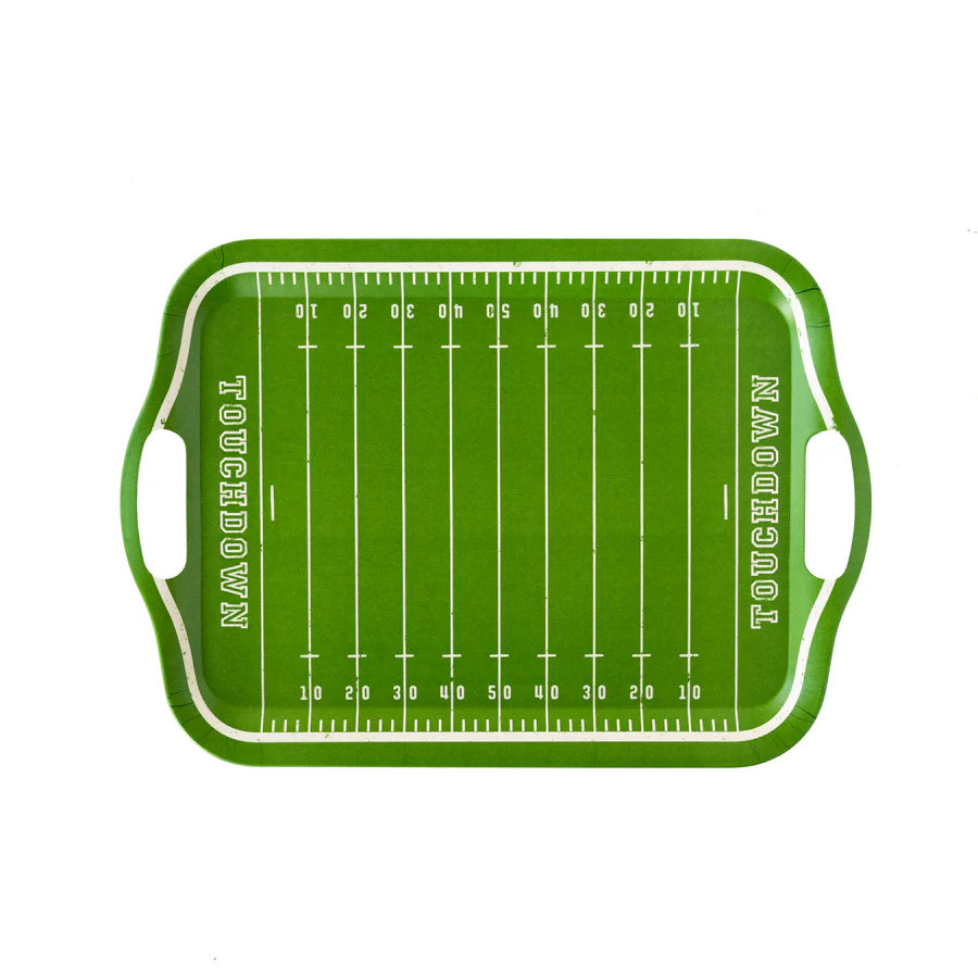 Football Field Bamboo Reusable Tray