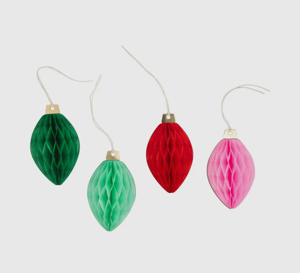 Honeycomb Light Bulb Gift Tags