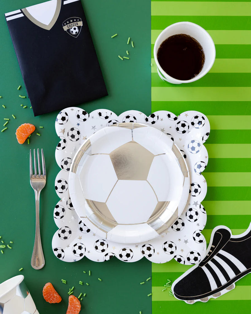 Soccer Ball Paper Plate