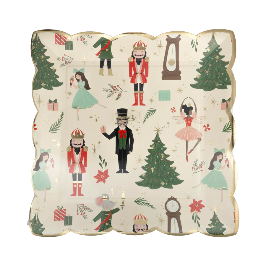 Nutcracker Pattern 9" Plate