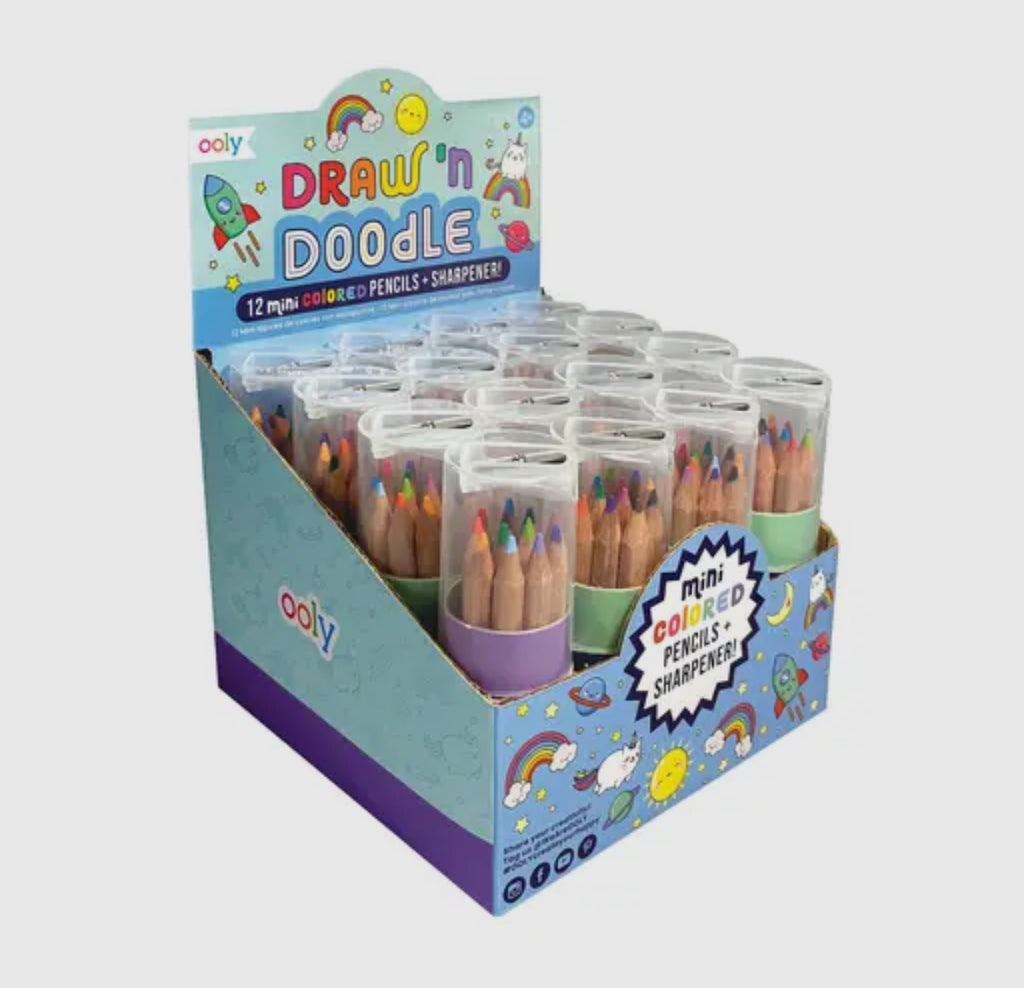 Draw n Doodle Mini Colored Pencils + Sharpener