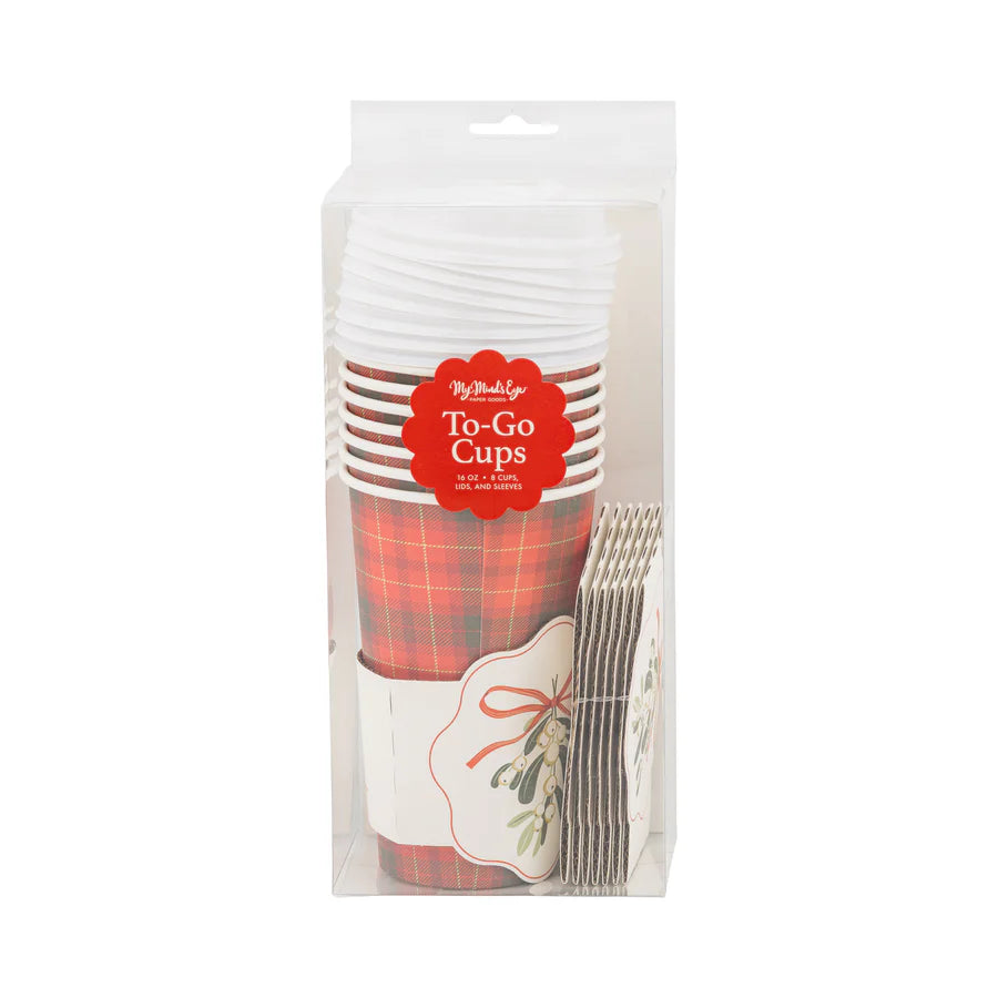 Mistletoe Plaid TO-GO Cups