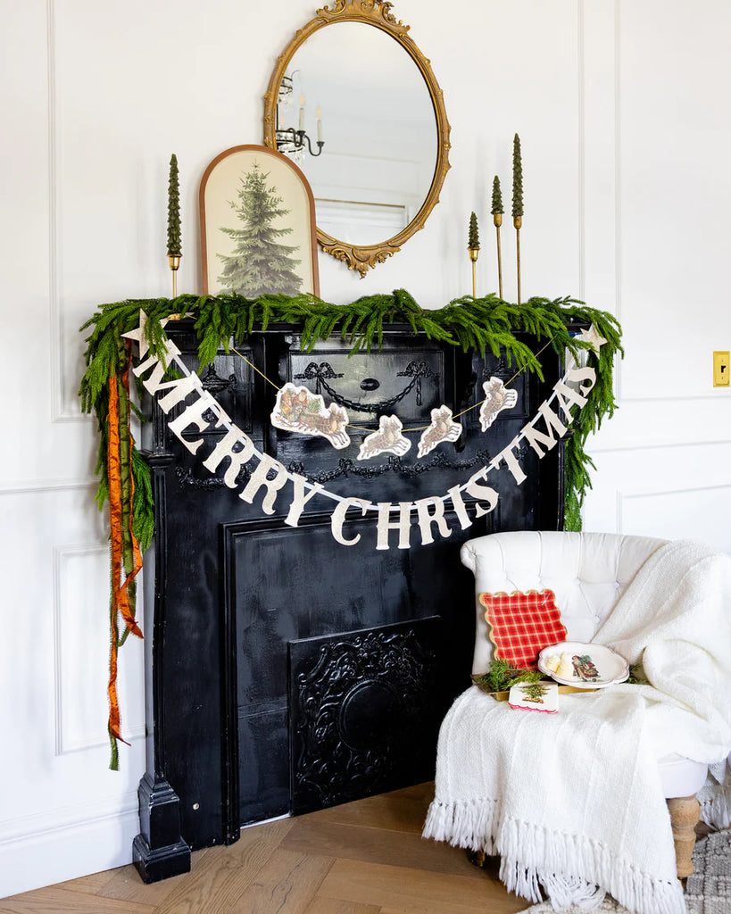 Merry Christmas Chipboard Banner