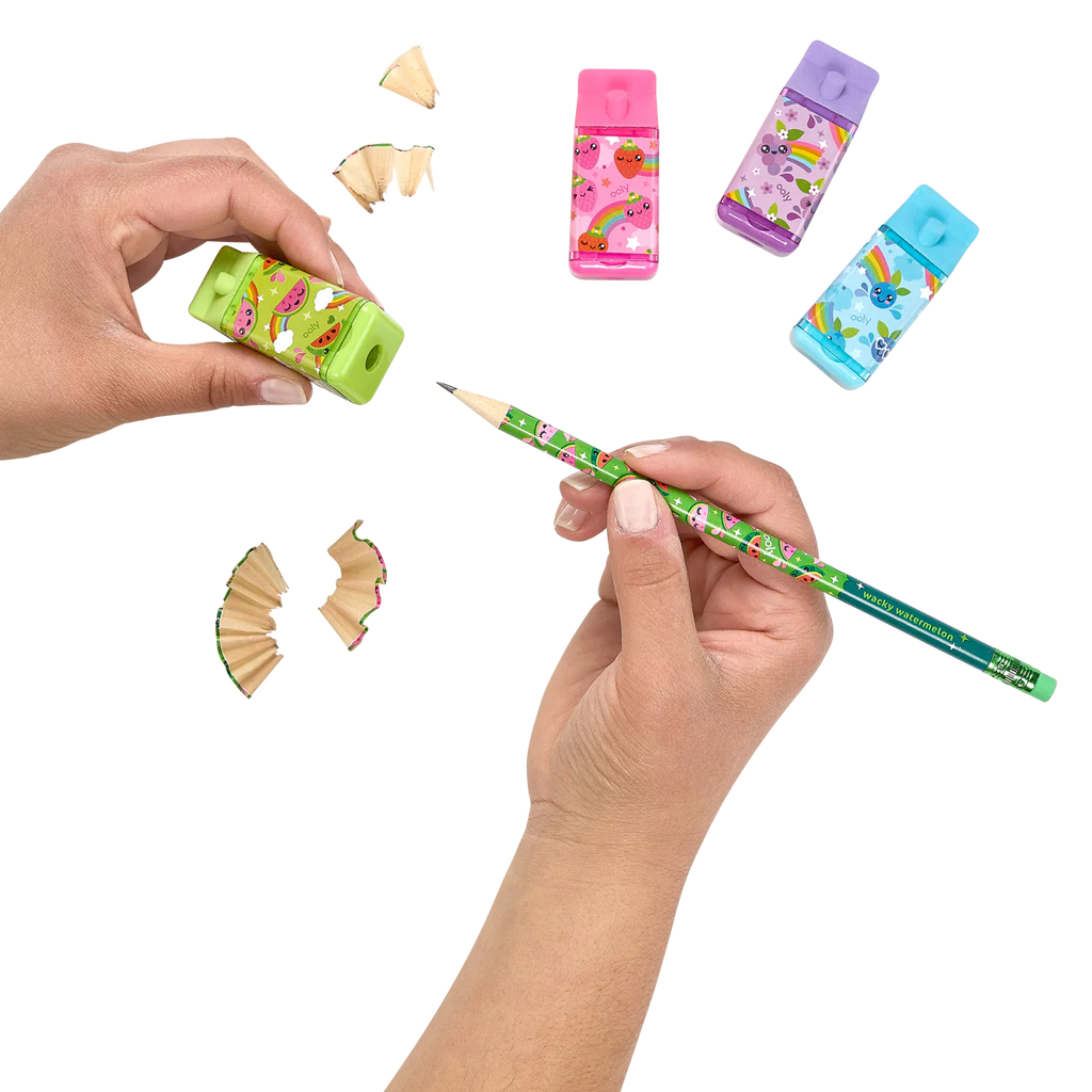 Lil Juicy Box Scented Erasers + Sharpeners