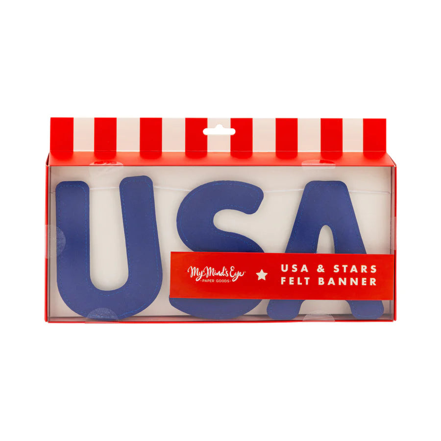 USA Felt Puffy Banner