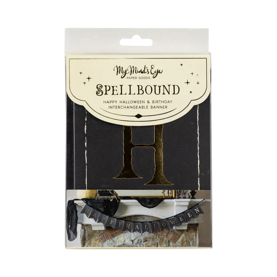 Spellbound Happy Halloween/ Birthday Banner