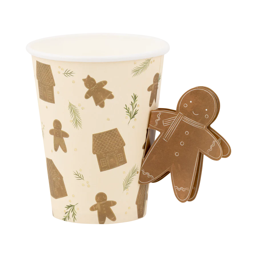 Whimsy Gingerbread Handled Paper Cup