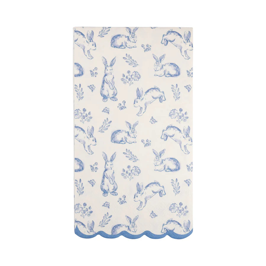 Bunny Toile Guest Napkin
