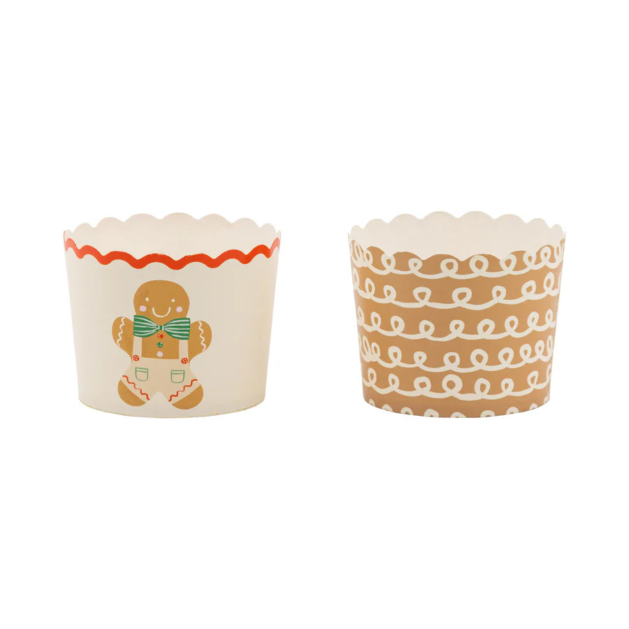 Happy Gingerbread Man Baking Cups