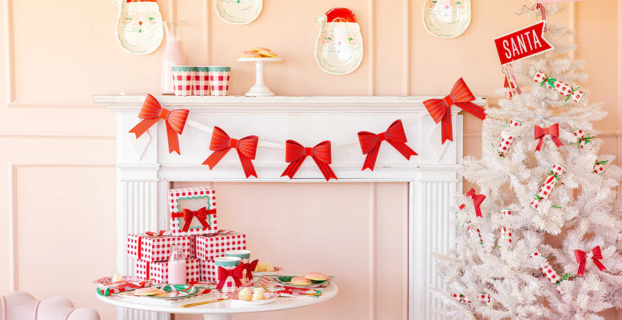 Red Bow Banner