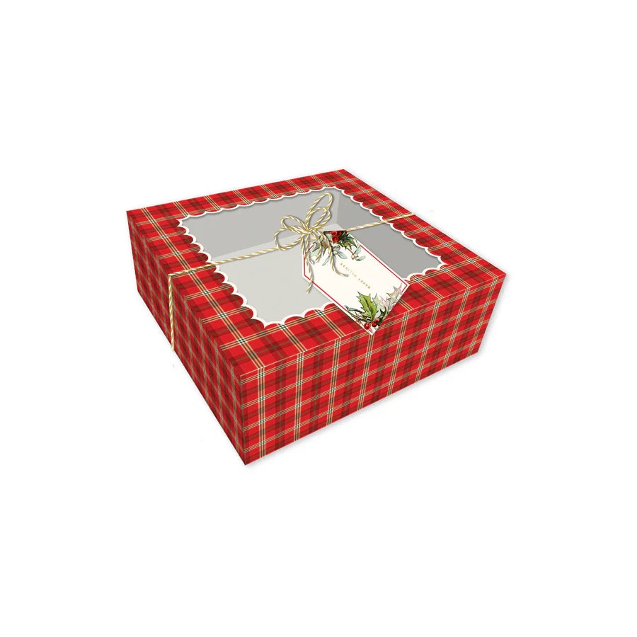 Red Plaid Treat Boxes