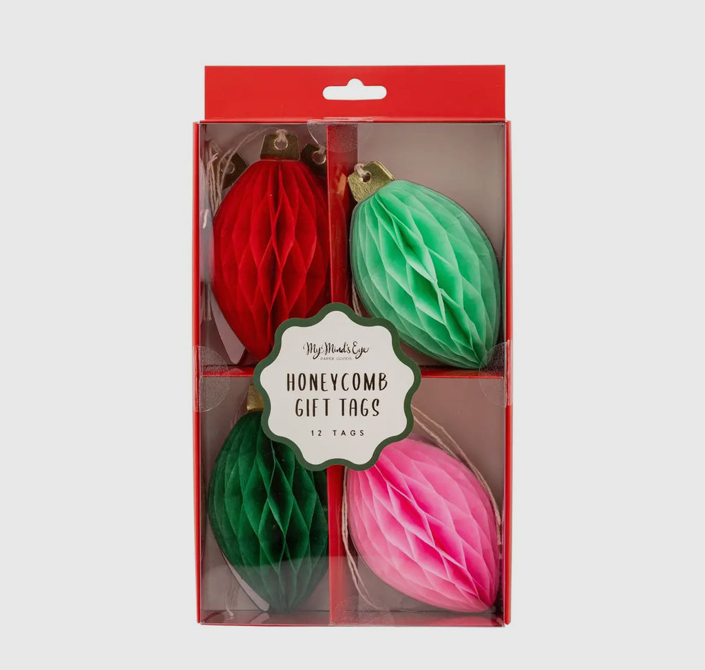 Honeycomb Light Bulb Gift Tags