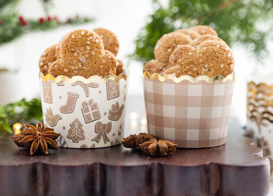 Foiled Gingerbread Baking Cups