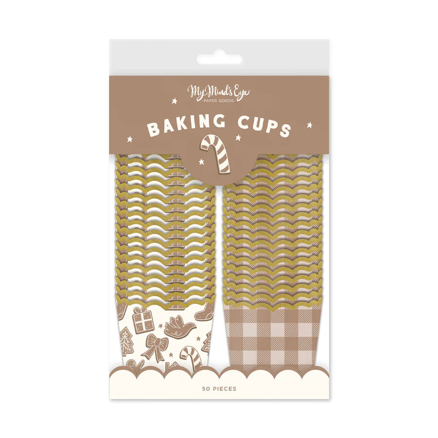 Foiled Gingerbread Baking Cups