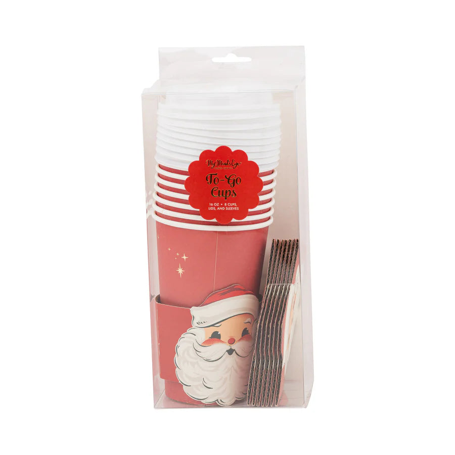 Retro Rosy Cheek Santa TO-GO Cups