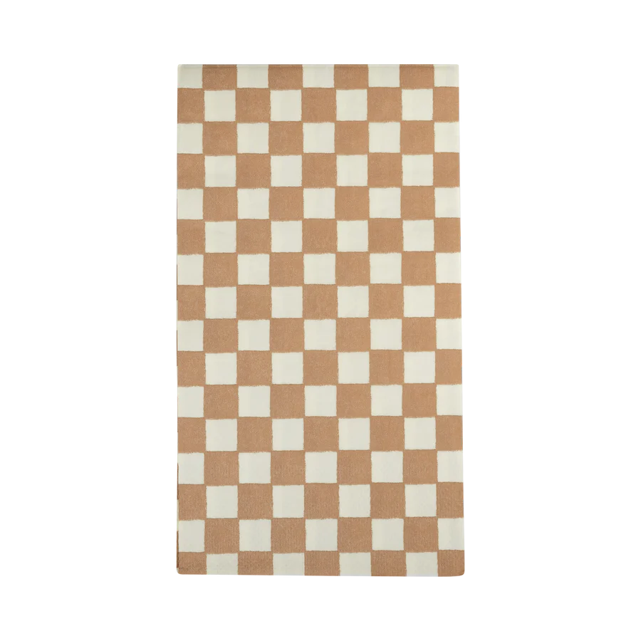 Gingerbread Checkered Dinner Napkin