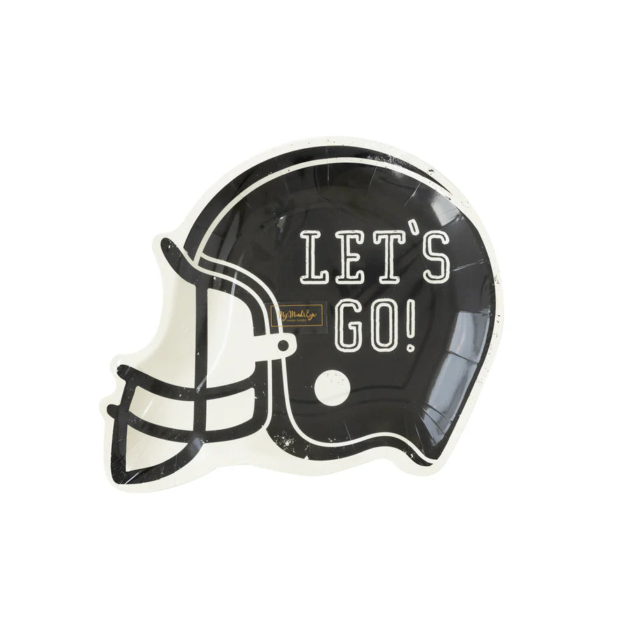 Football Helmet Paper Plate