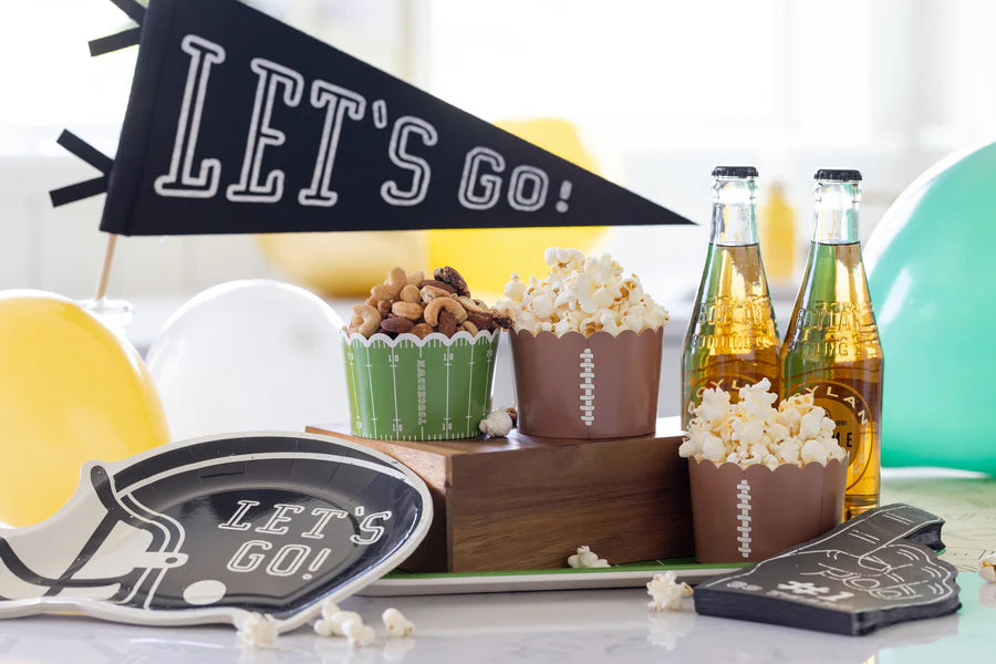 Football Jumbo Food/ Baking Cups