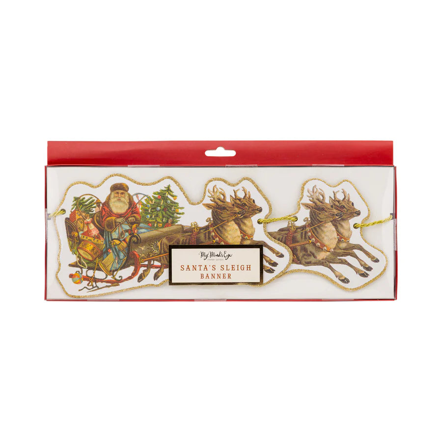 Santa Sleigh Banner