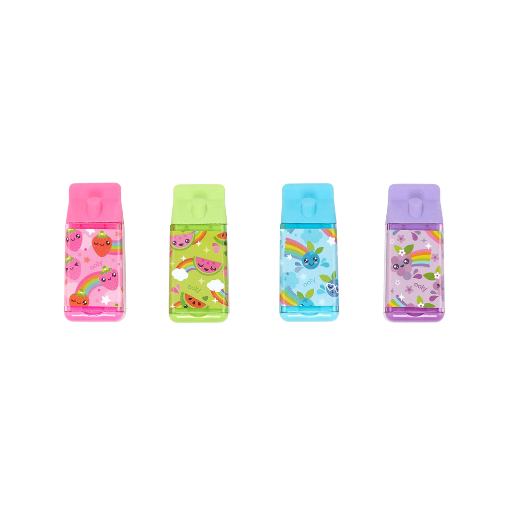 Lil Juicy Box Scented Erasers + Sharpeners