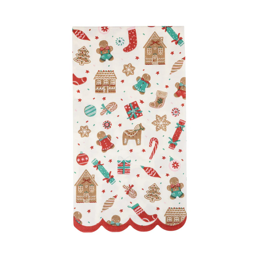 Gingerbread Pattern Dinner Napkin