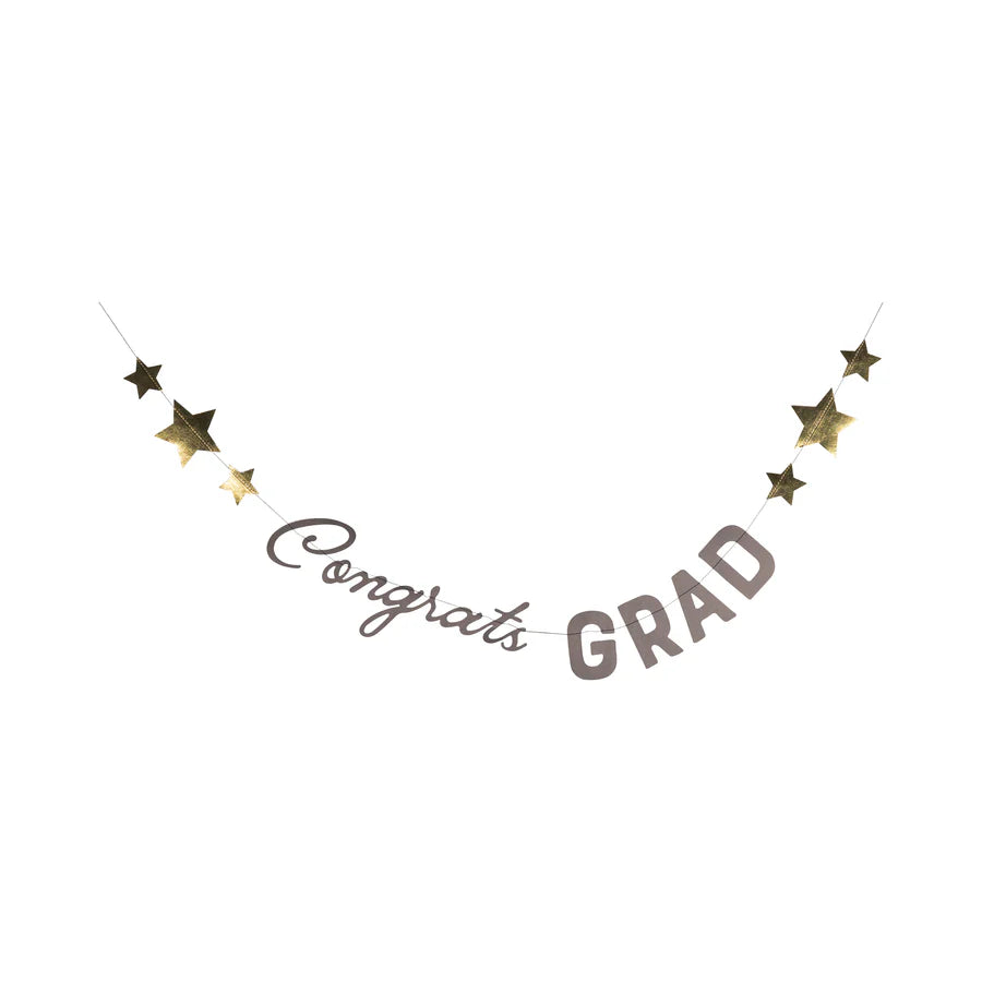 Congrats Grad Cap Banner Set