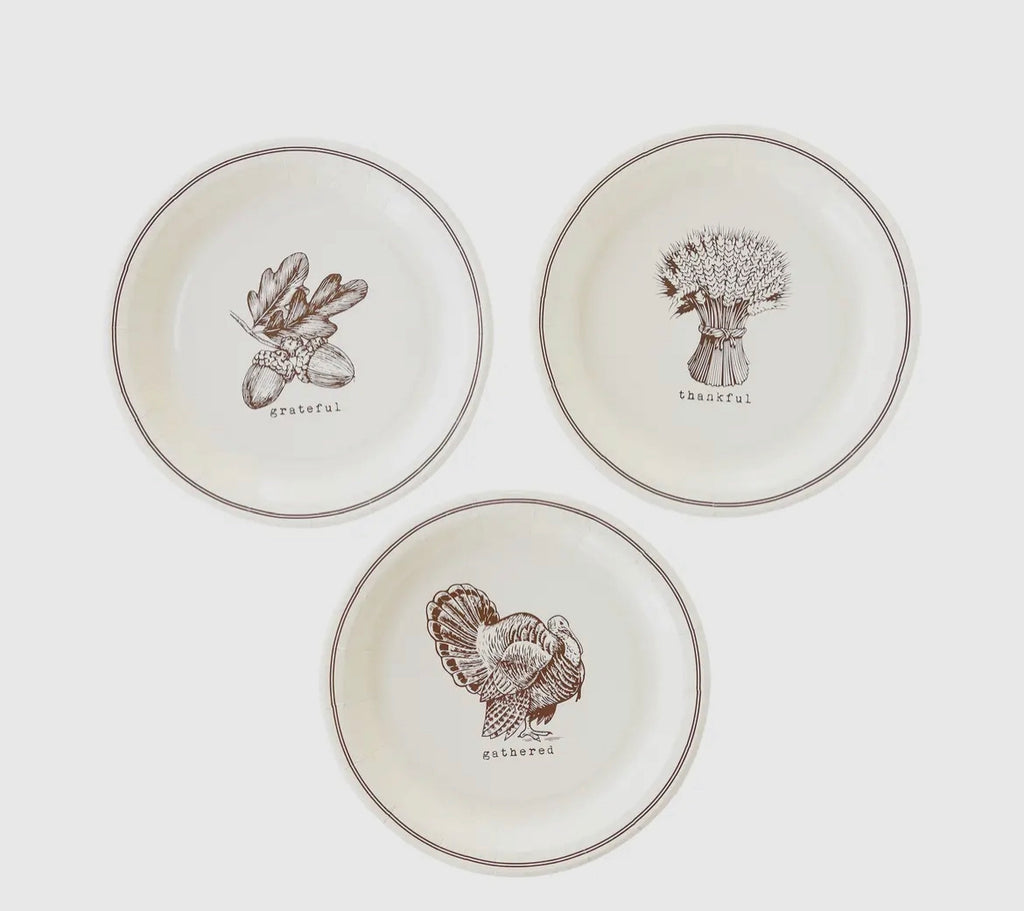 HARVEST ICON PAPER PLATE SET