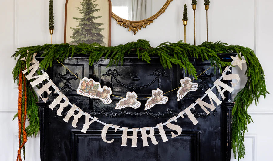 Merry Christmas Chipboard Banner