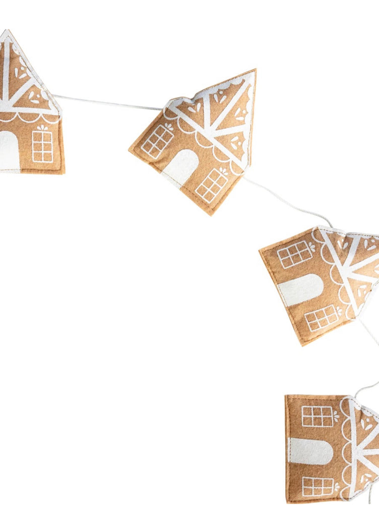 Gingerbread House Felt Garland