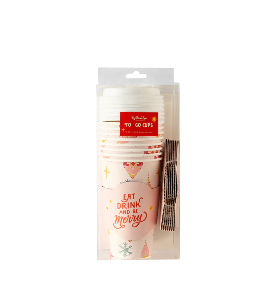 RETRO CHRISTMAS TO GO CUPS