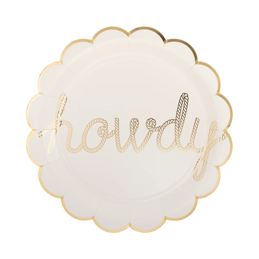 Howdy Paper Plate