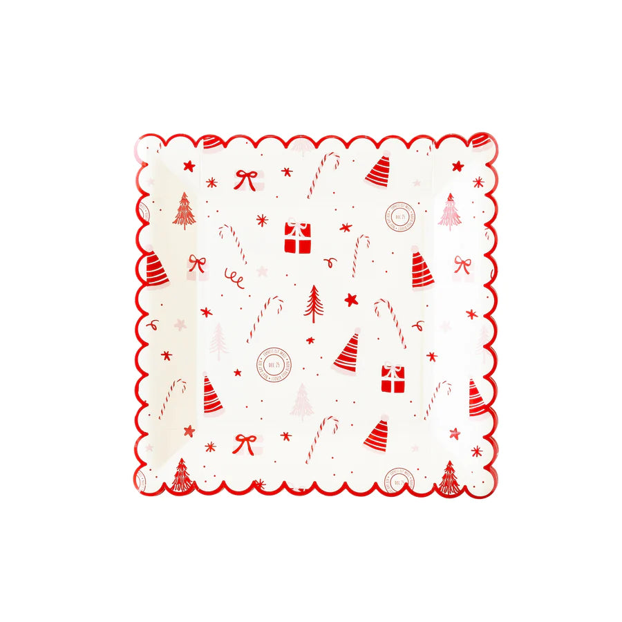 ELF SCALLOP SCATTER PAPER PLATE