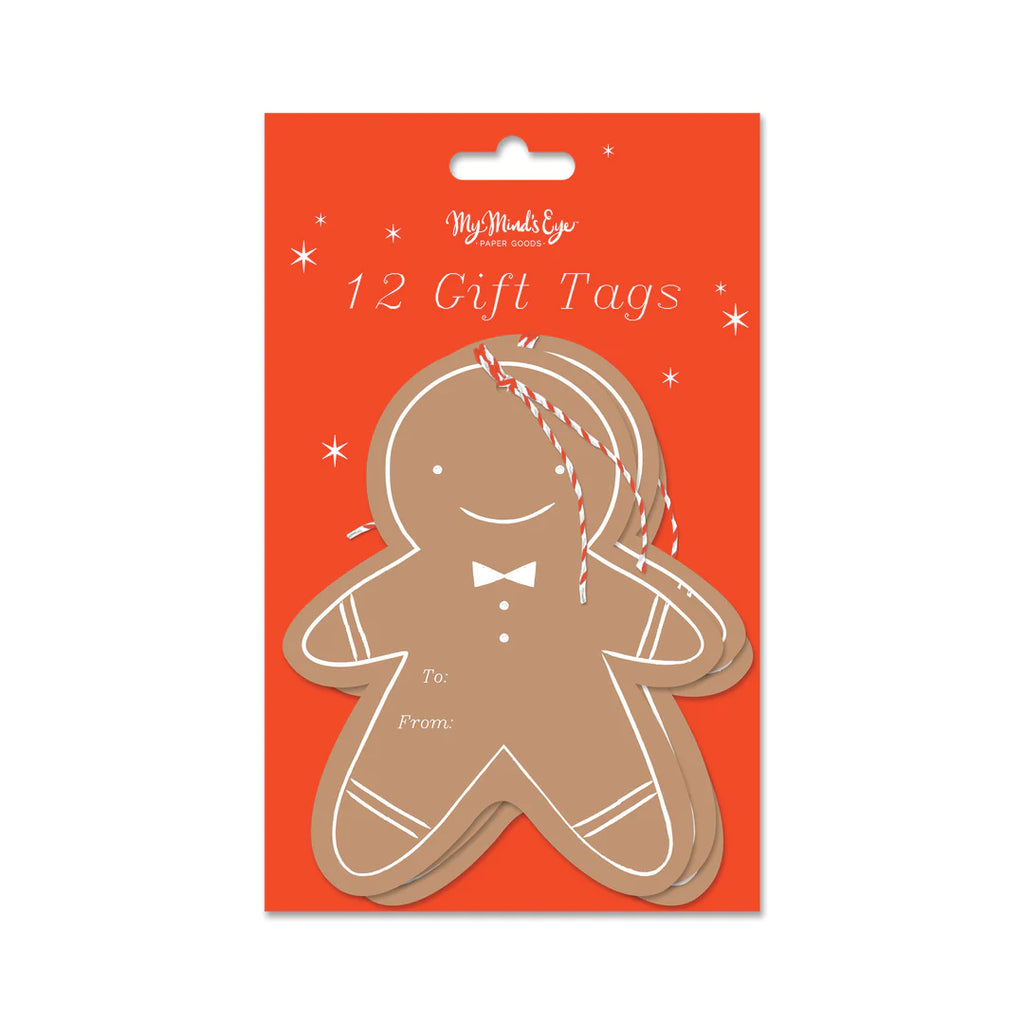 GINGERBREAD MAN TREE OVER-SIZED TAGS