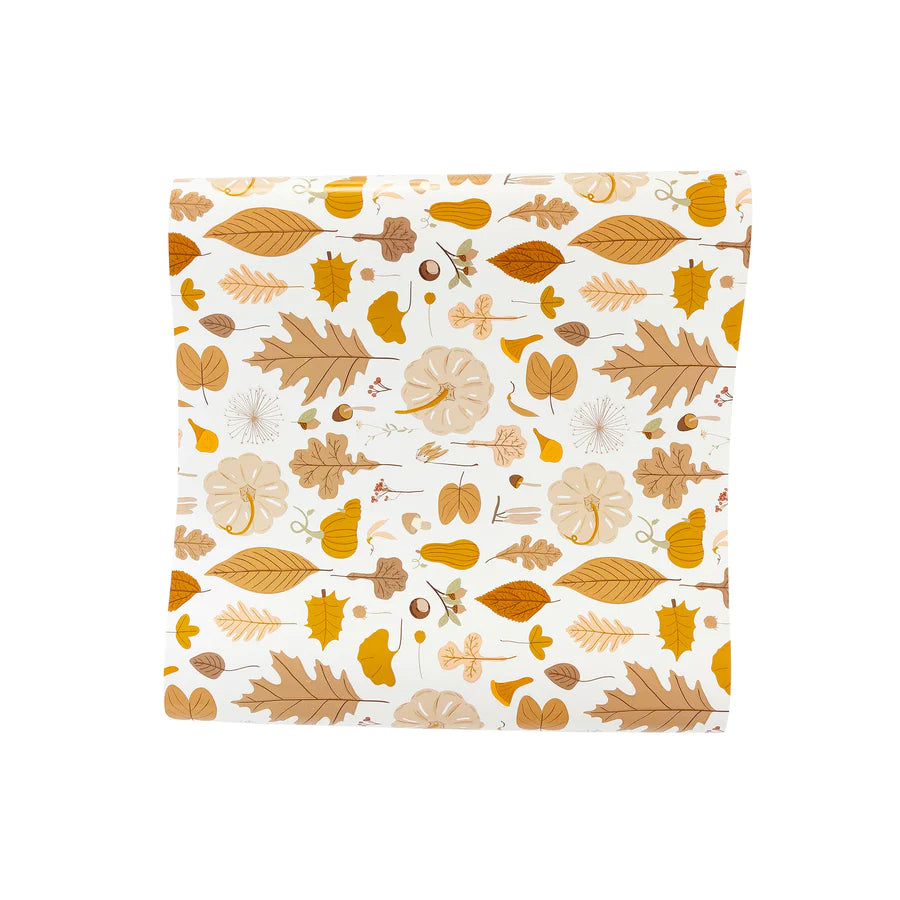 FALL LEAF ICONS PAPER TABLE RUNNER