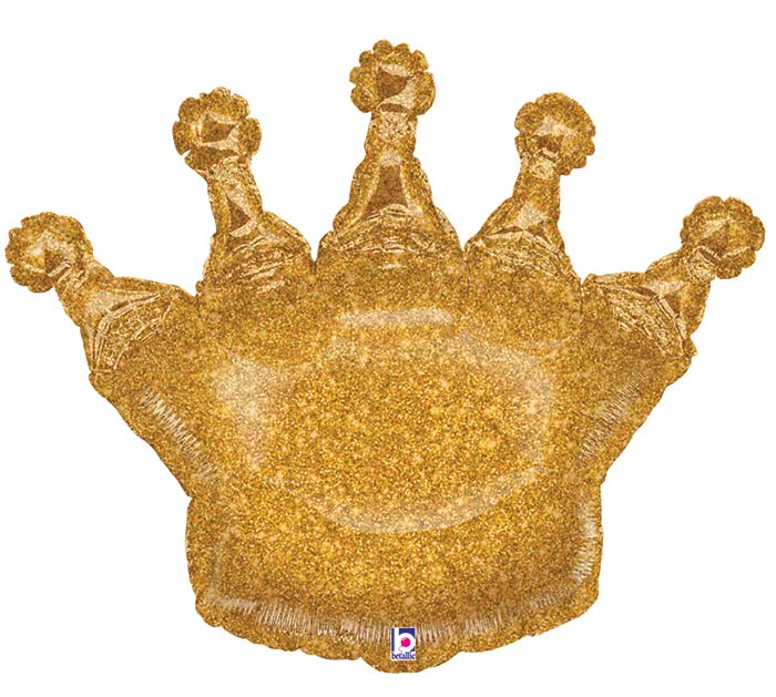 36"  Gold Glittering Crown