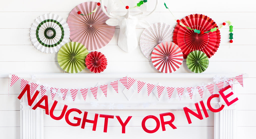 Naughty or Nice Felt Banner