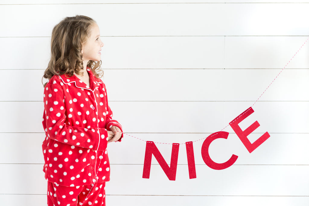 Naughty or Nice Felt Banner