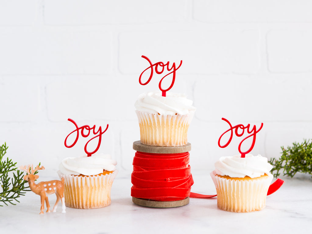 Joy Cupcake Topper